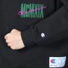 Long Graphic Half Zip Action Black [Champion] Sweatshirt, Sleeve, Fleece, Print, Sweatshirt, Style, C3-Z003, Men's,