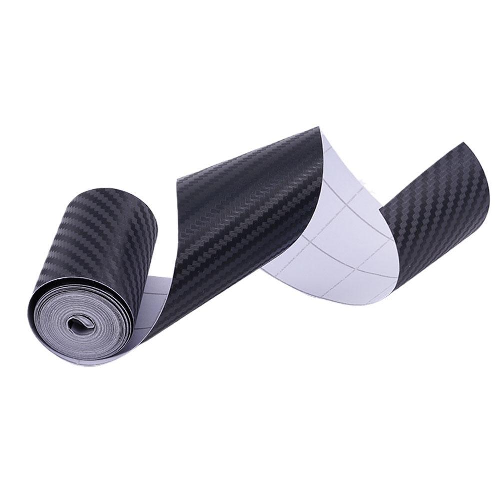 High-quality Nano 3D Carbon Fiber Car Stickers For Door Protection Trim Tape Sill 5CM Waterproo M3J9