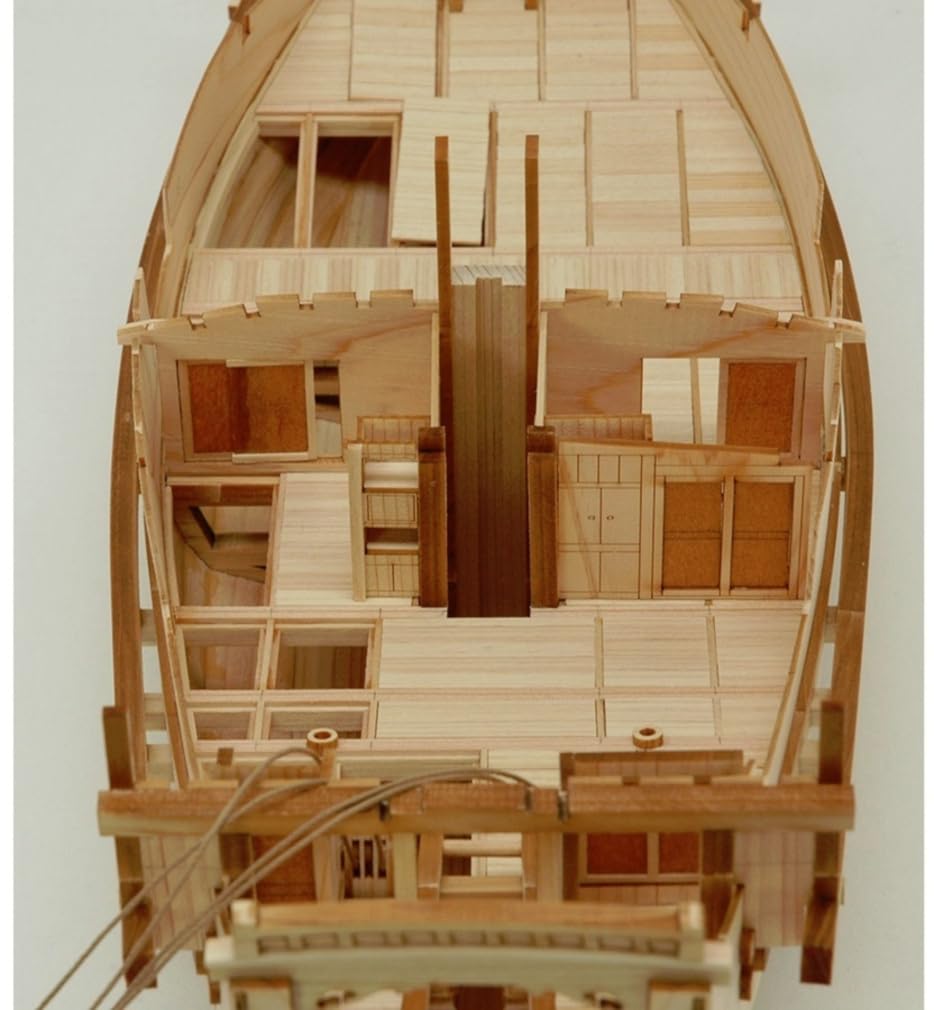 Woody Joe 1/72 Hishigaki Kaisen Wooden Model Assembly Kit (Ship)