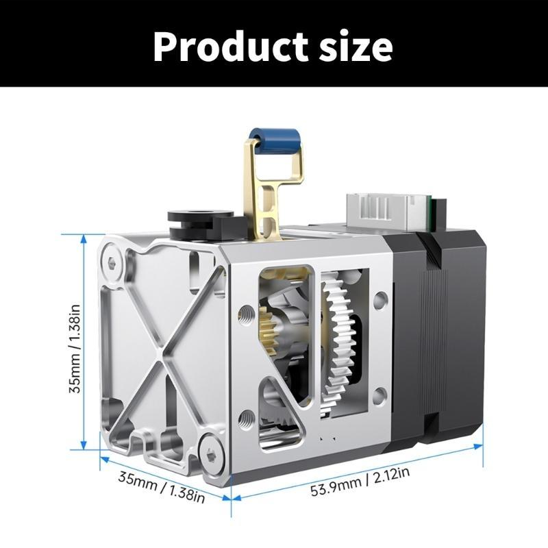 Double Gear Direct Drive Hotend For V2X 3D Printer Extruder, Metal Drive Easy Change Filaments Lightweighted