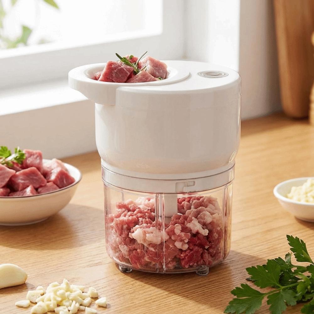 Detachable Food Processor Wireless Vegetable Grinder Easy Clean Mini Meat Grinder  Apartments