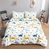 Mermaid Duvet Cover Set,Starfish Blue Undersea Style Dreaming Fairy Tale Bedding Set Girly Comforter Cover Bedroom Decor Gifts