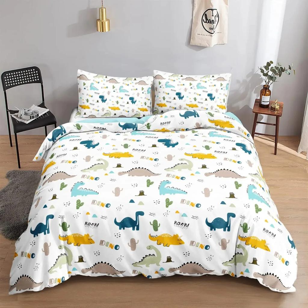 Mermaid Duvet Cover Set,Starfish Blue Undersea Style Dreaming Fairy Tale Bedding Set Girly Comforter Cover Bedroom Decor Gifts