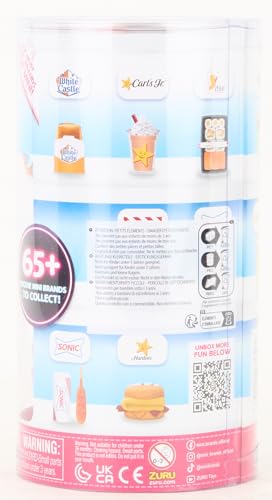 5 Surprise 77319 Foodie Minis (2-Pack) ZURU Mystery Capsule Real Miniature Brands, Collectibles, Fast Food Toys, Shopping Accessories