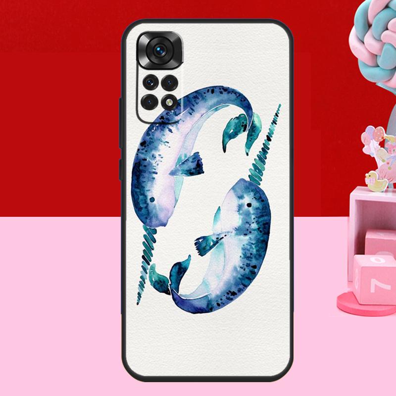 Cute Sea Narwhal Quotes Case For Xiaomi Redmi Note 11 10 12 13 14 15 Pro Plus Redmi 15 C 14C 10C 12C 13C Soft Cover