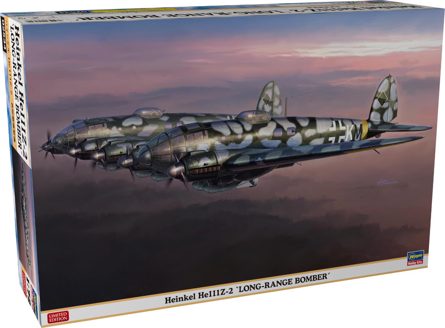 Пластиковая модель Hasegawa Heinkel 02534 1/72 He111Z-2 «Дальний бомбардировщик»