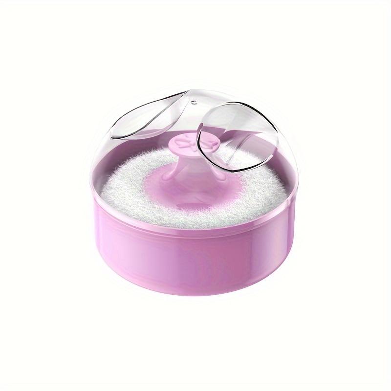 1pc Portable Refillable AfterBath Loose Powder Case Soft Sponge Puff Cosmetic Jar for Face Body Talcum Makeup Storage Holder