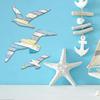 Handmade Wooden Seagull Wall Decor for Children's Room - Mediterranean Theme