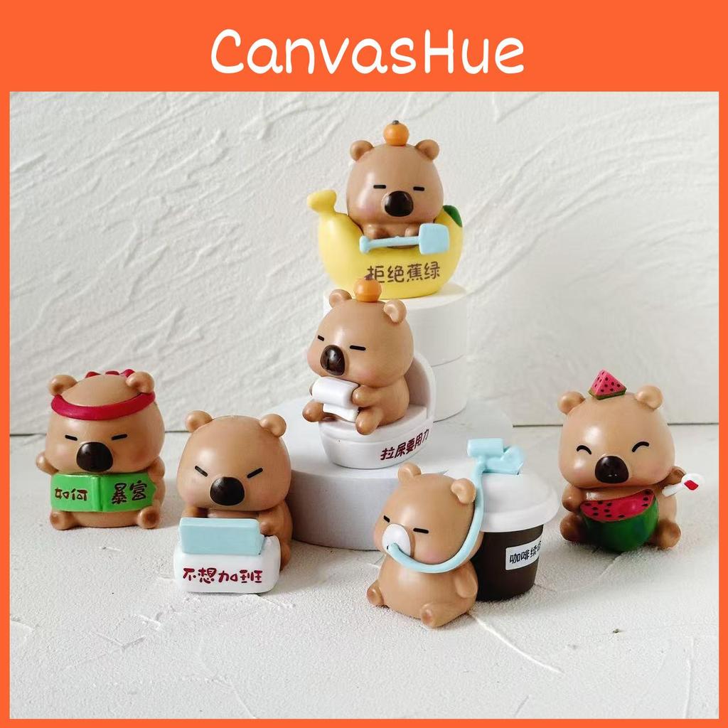 Capybara Figure Action Cartoon Model Toy Decoration Doll Children Gifts Ornament