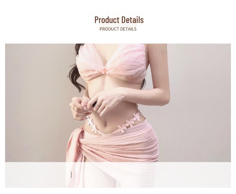 Women's Sexy Three-Piece Bikini Set for Resort and Hot Spring