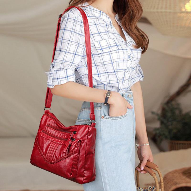 Módne mäkké PU kožené tašky Dámske kabelky cez rameno Luxusné kabelky Dámske kabelky Dizajnérske crossbody kabelky pre ženy Príležitostná taška Messenger