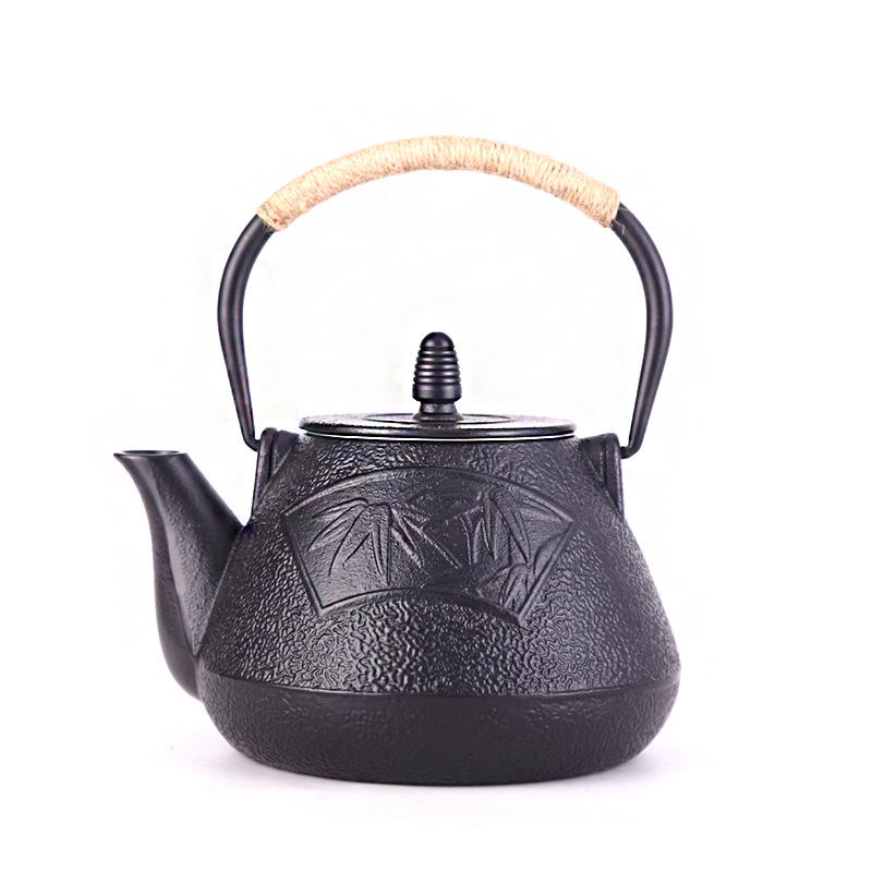800ml Japanese-style Cast Iron Teapot with Filter and Copper Lid