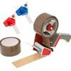 2 Inch Wide Red Packing Tape with Dispenser Heavy Duty Shipping Tape for Packaging Large Commercial Grade Grade Packing Tool