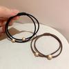 Women Braided Dual Strand Hairband Elastic Ponytail Holder for Daily Wear Dance Sports Travel Meeting