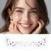 Rainbow Festival Face Stickers Metallic Freckle Heart Decals Waterproof Temporary Tattoos