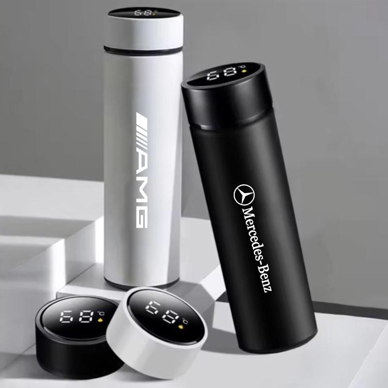 WAM3 Car Stainless Steel Smart Thermometer Cup LED Temperature Display Thermos Bottle For Mercedes Benz AMG W211 W203 A B C E G E300L