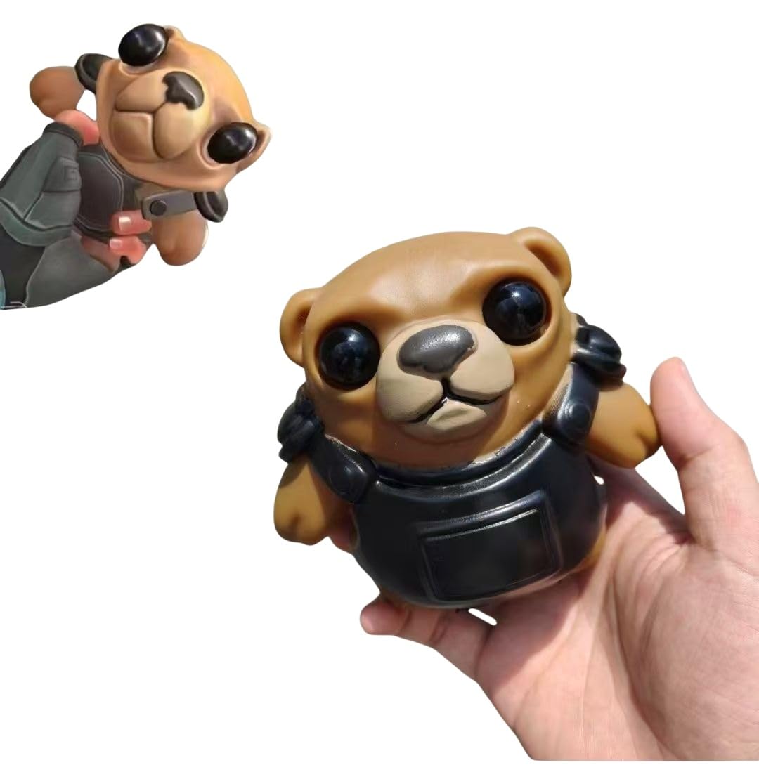 

YAYANA Tactical Valorant Stress Squishy Cute Anime Time Soft Perfect as a Gift for or as a Prize for Festivals Bear, Speech-Speaking Reliever, Toy,