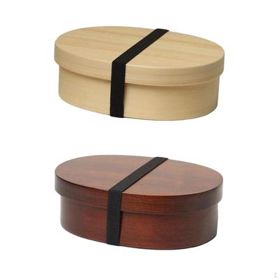 Tragbare 2 Stück Lunchbox Japanisches Sushi-Tablett mit Deckel für Camping