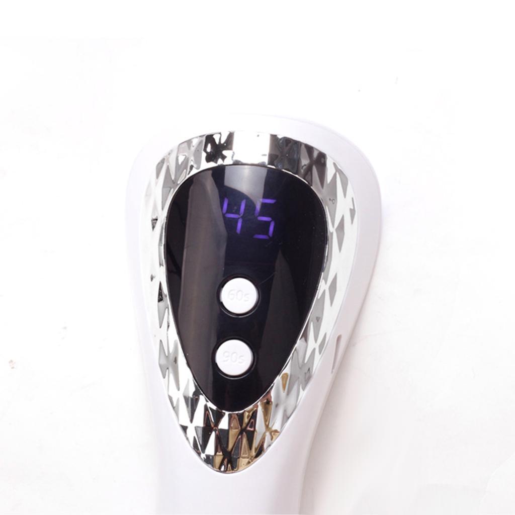 Manicure Handheld Therapy Lamp with LCD Display Rechargeable Quick Drying Nail Polish Dryer