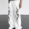 Y2K Sweatpants Gothic Graphic Printed Loose High Waist Wide Leg Pants Unisex Sports Pants Casual Long Pants Outdoor Unisex Streetwear