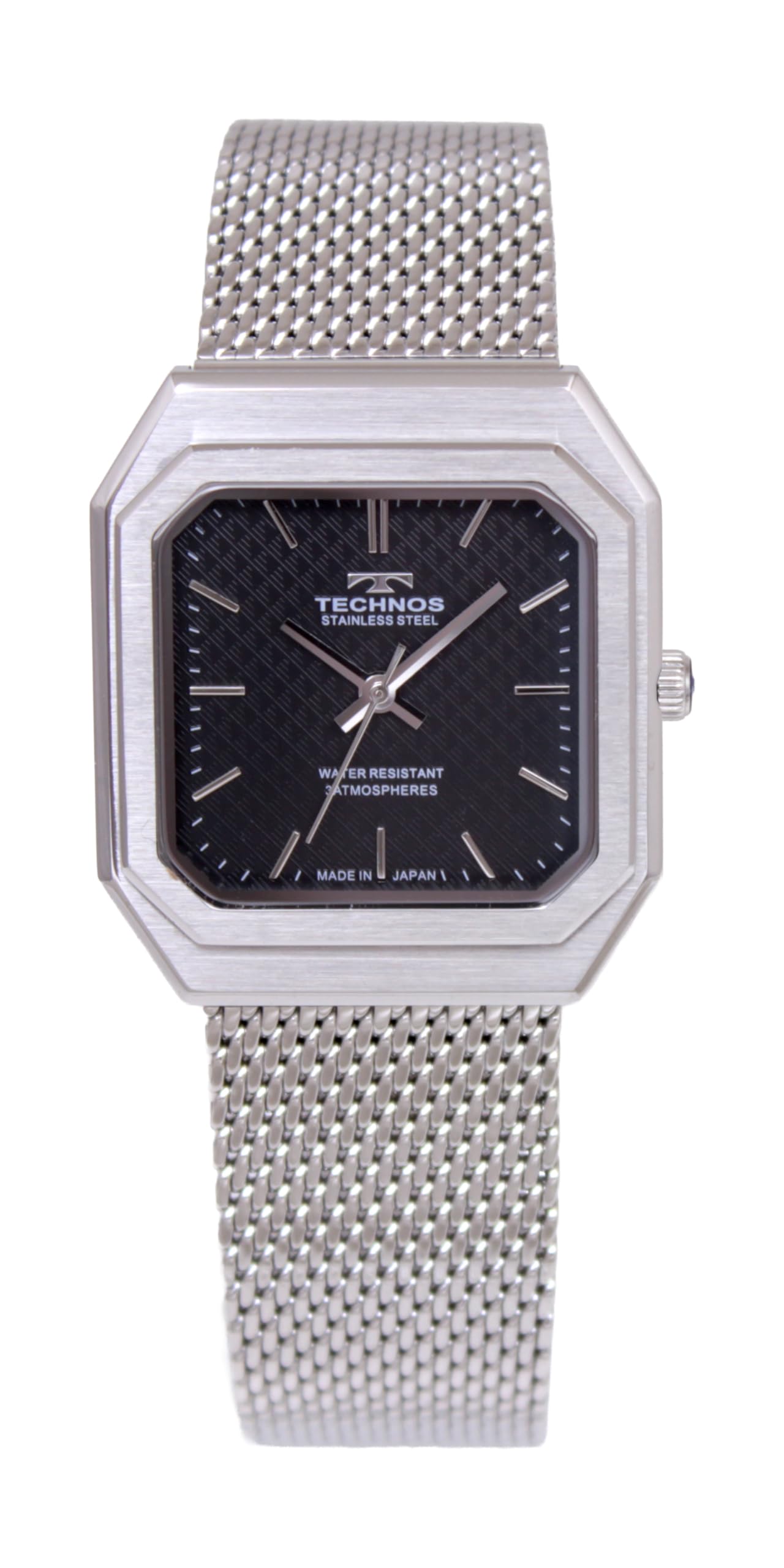 TECHNOS 3 Made in T9C47SB [TECHNOS] Watch, Hands, Japan, чёрный