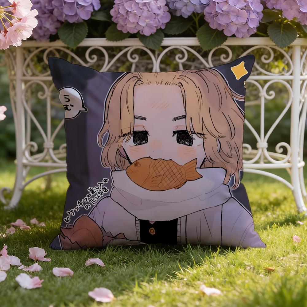 AnimeTokyo Revengers Cushion Cover Home & Car Dual-Scene Pillow Cover: Reversible for Premium Comfort