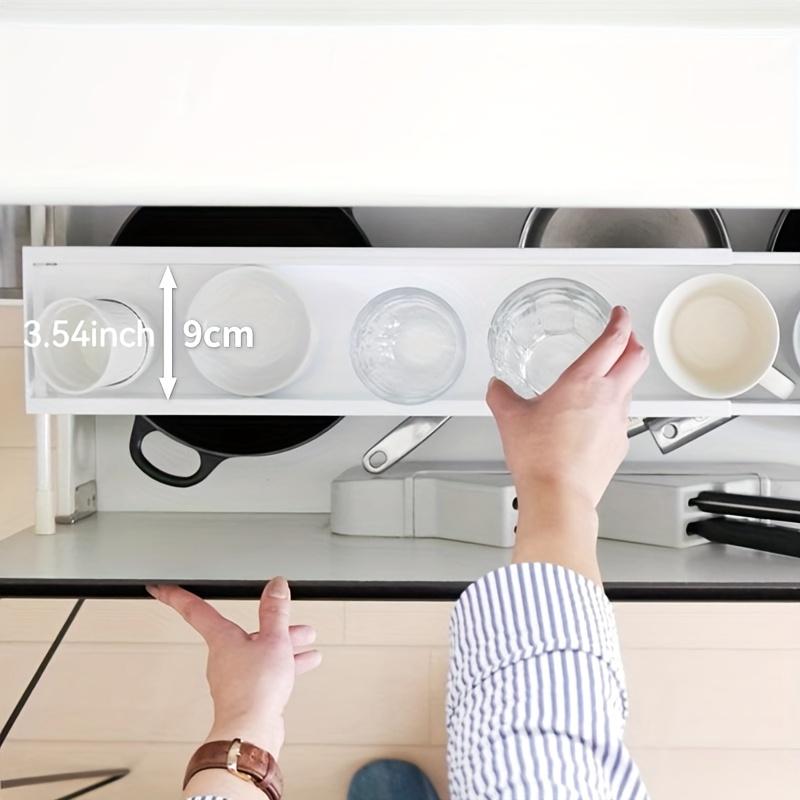 Expandable Spice Rack, Multi-functional Metal Shelf, Retractable Kitchen Storage Rack for Various Bottles and Jars, Dish Shelf, Multipurpose Use