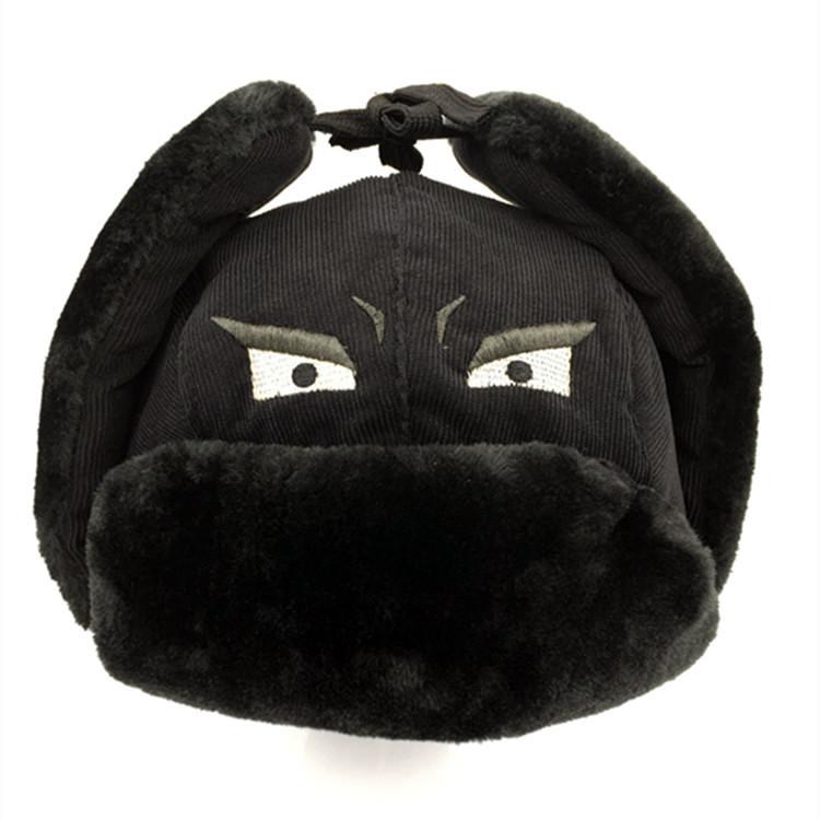 Chapeau Homme Hiver Chapeau Lei Feng Femme Mignon Épais Coton Extérieur Jeunesse Chaud Chapeau Locomotive Anti-vent Froid