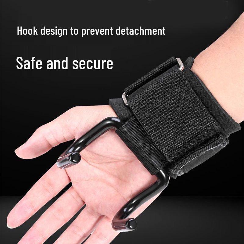 Fitness Pull-Up Assist Band & Grip Gloves for Men - Wrist Support for Pull-Ups, Deadlifts, and Hanging