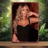2D Gold Glamour Metal Woman Wall Art For Bedroom Bar Garage Garden Outdoor Decor