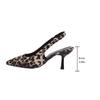 Classic Leopard Party Shoes Sexy Pointed Toe Sling Back Pumps Women 2025 Summer 8.5Cm Thin High Heels Shoes Woman