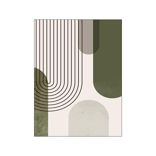 Abstract Geometry Picture Canvas Painting Wall Art Minimalist Line Poster and Print for Modern Home Decor Living Room Design