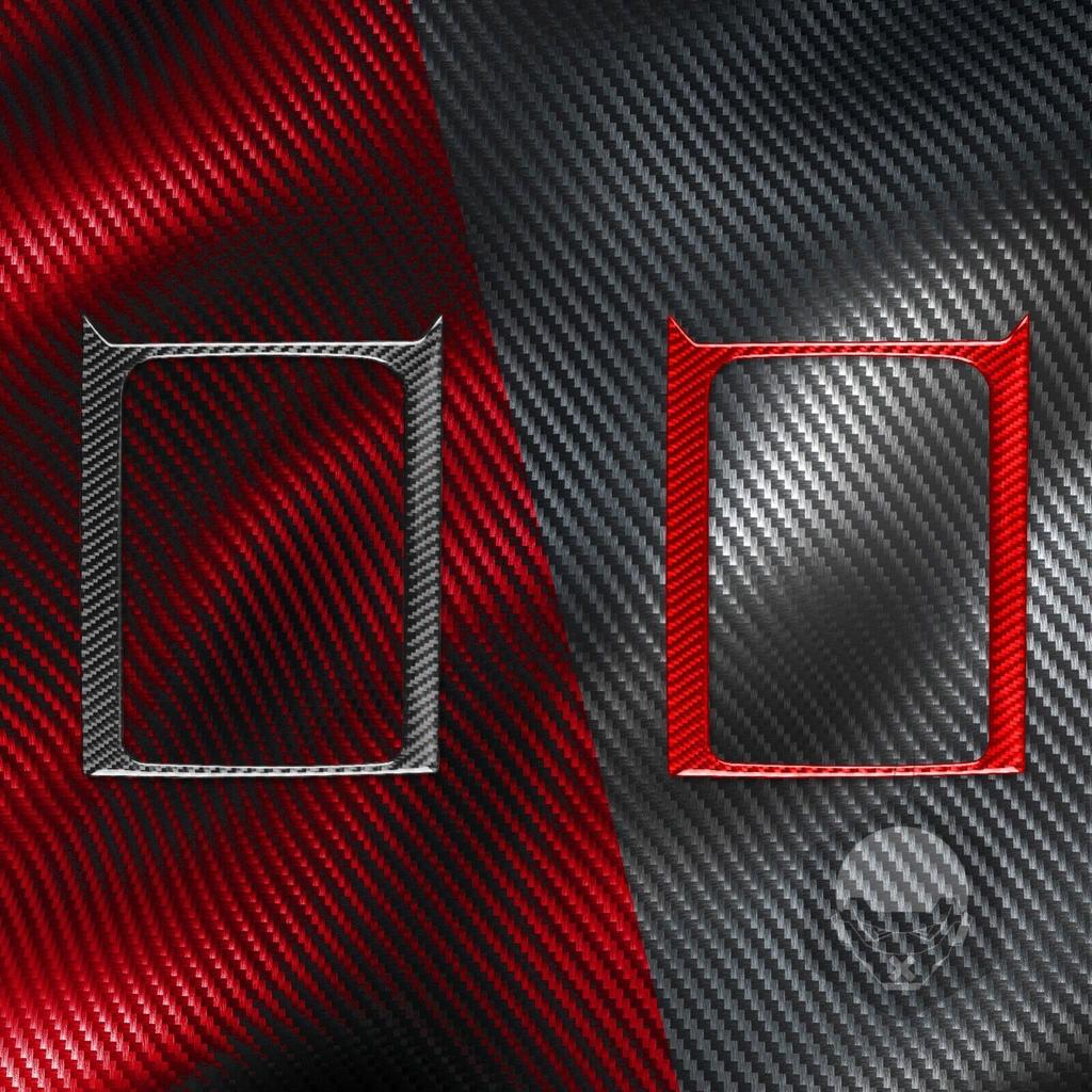 Carbon Fiber Center Console Water Cup Holder Cover For Kia Forte Cerato K3 19-21