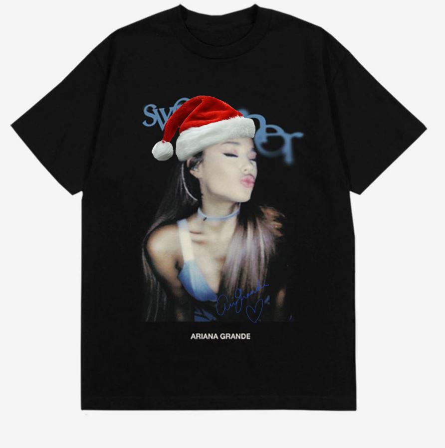 Футболка с рождественским подарком Ariana Grande Sweet Signature Все размеры от S до 3XL Унисекс XXL