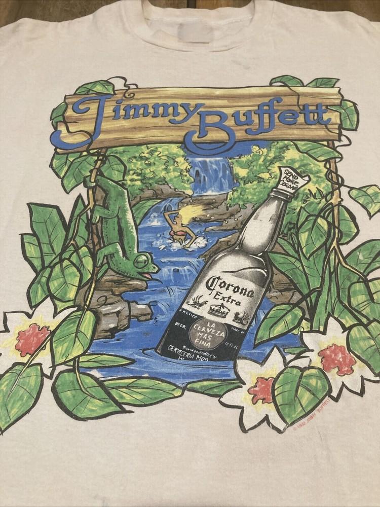 Vintage Jimmy Buffett Tour 1992 Shirt Short Sleeve White Unisex S-5XL Unisex T-Shirt XL