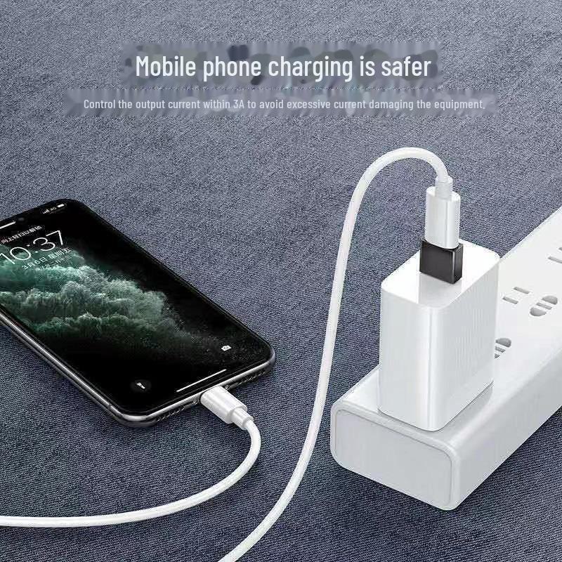 USB Type-C Female to USB-A Male Charging Adapter for Apple and Huawei PD