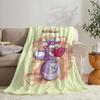 Süßer D-diddl Überwurf Weicher Flanell Überwurf Sommerdecke Leichte Gemütliche Nickerchen Decke für Sofa Bett Reisen