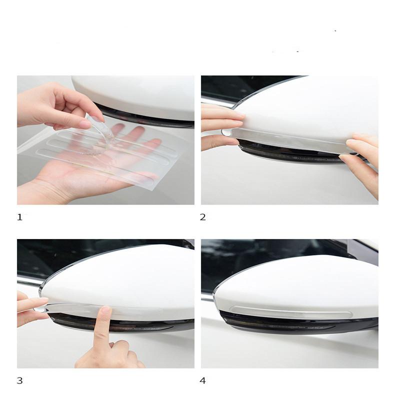Transparent Auto Door Edge Protective Strips Anti Scratch Rearview Mirror Anti-Collision Protector Sticker Bumper Scuff Plate Bar