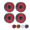 4PCS RC Beadlock Wheel Rim Set 1.9 Inch Aluminum Alloy 1/10 RC Car Wheel Hub for Axial SCX10 I II II