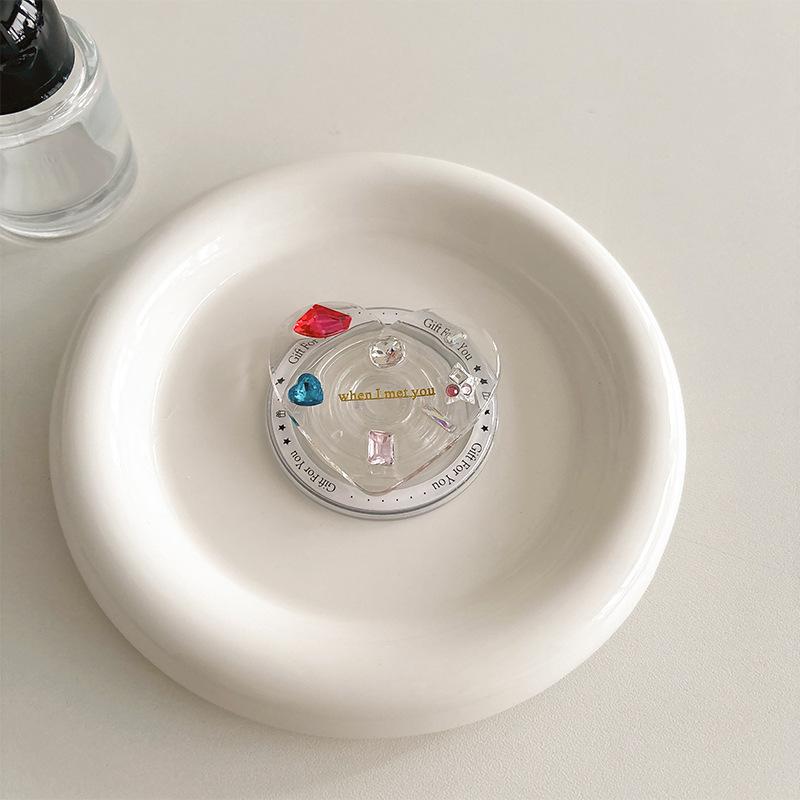 Colored Gemstones, Rhinestones, Love Mobile Phone, Airbag Bracket, Advanced Wind-Sensitive Magnetic Suction Magsafe Desktop Support Frame