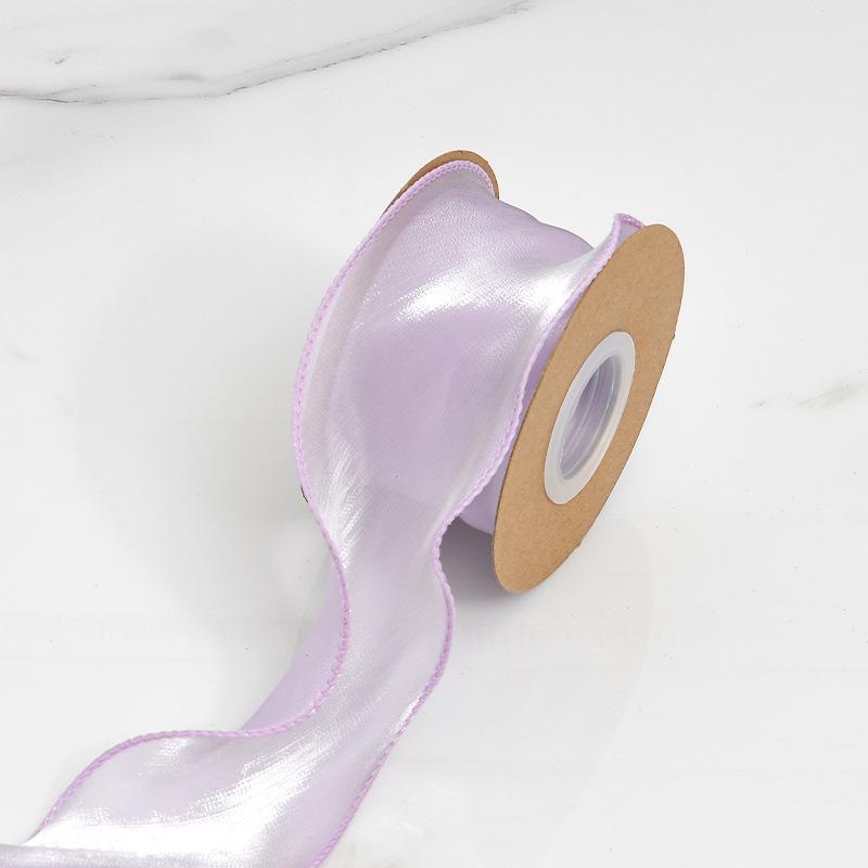 Fishtail Yarn Breeze Satin Glossy Ribbon Hibiscus Satin Curly Ribbon Flower Jellyfish Lights Cake Decoration Border Ribbon Crafts Making Ribbons