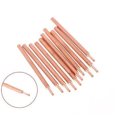 2/5/10 Stück 3 mm Lila Kupferoxid Elektrode Kopf 18650 Power Batterie Doppelkopf Punktschweißnadel