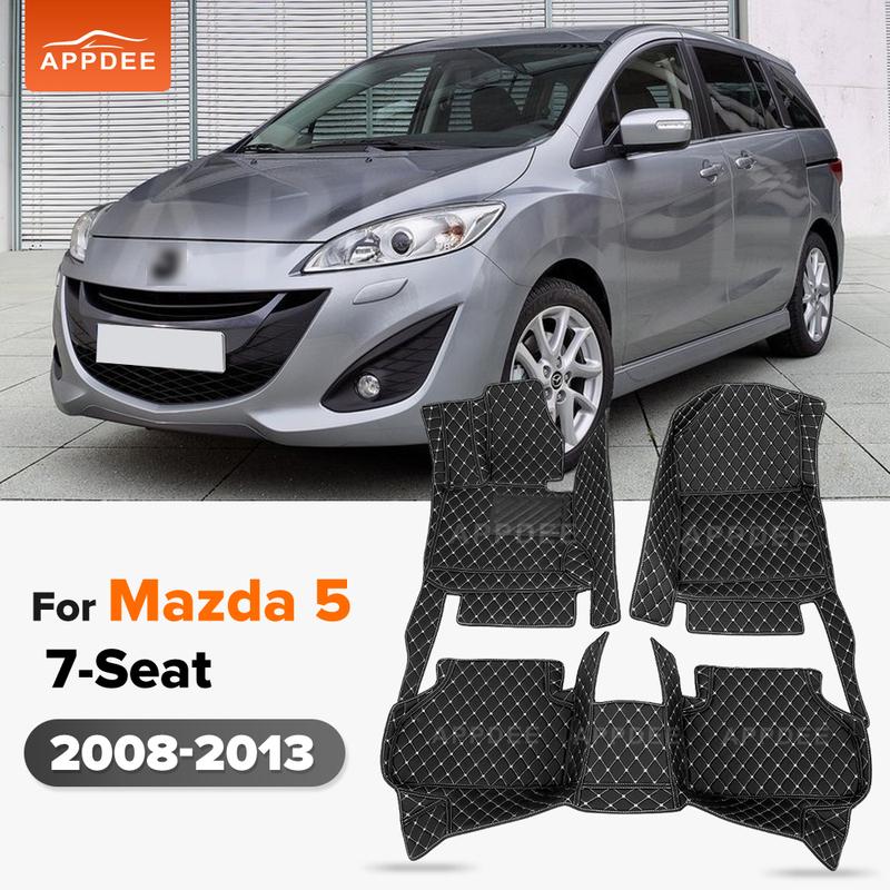 

APPDEE Автомобильные коврики для mazda 5 2008 2009 2010 2011 2012 2013 авто подкладки для ног автомобильный ковер покрытие BLACK-BLACK-Only 1pc