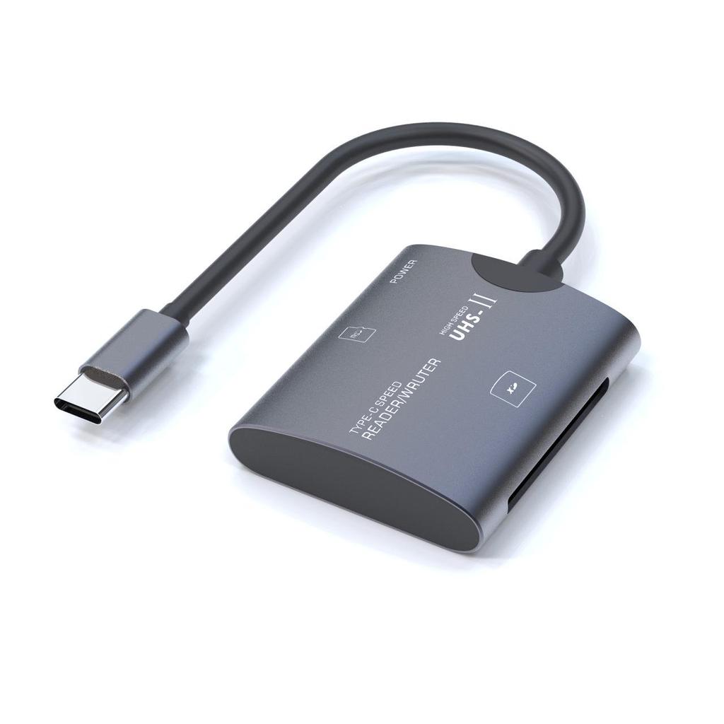 USB Multi-Functional High-Speed Card Reader: TF, XD, Type-C, Aluminum Alloy