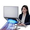 Universal Foldable Laptop Cooling Pad with Fan and Double-Layer Height-Adjustable Stand