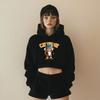 Ohpxaidaeve Green Tiger Women'S Crop Fleece Hoodie