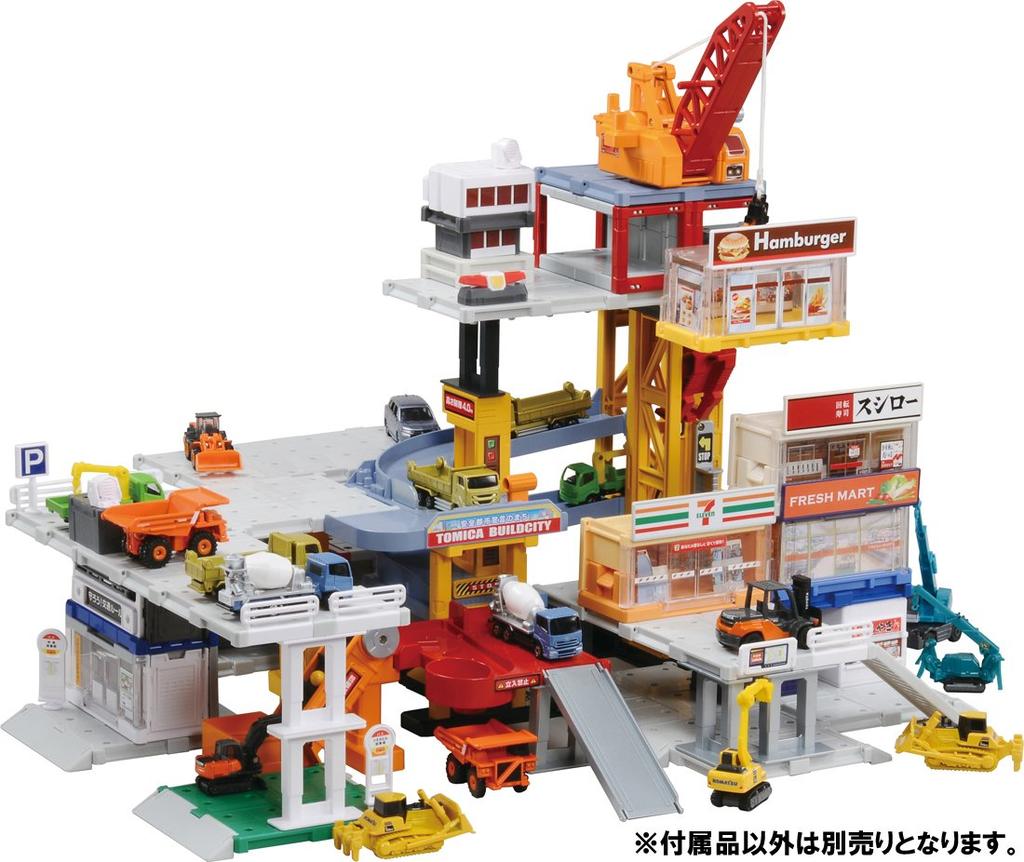Takara Tomy Tomica Town Build City Power Crane Construction Site Unisex