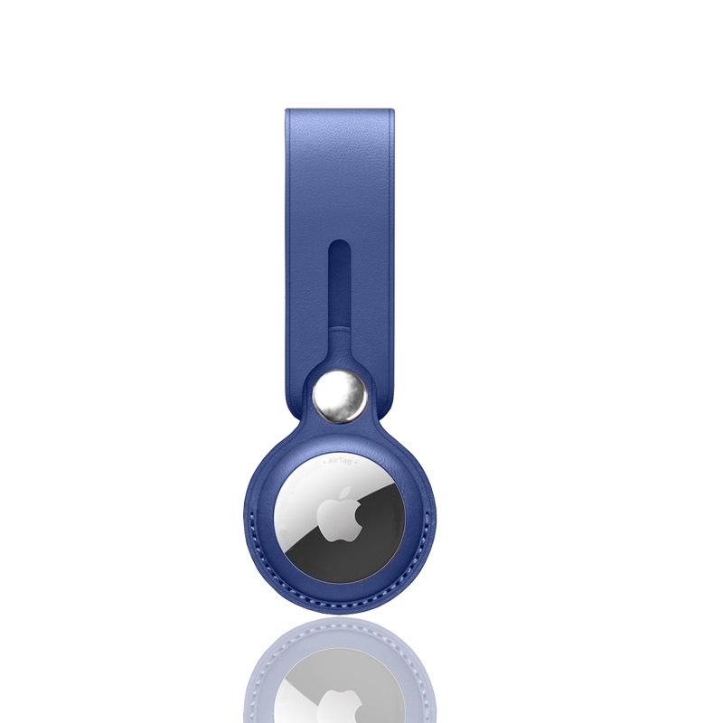 Apple AirTag Pet Tracker Protective Case with PU Leather and Finger Ring Buckle for Elderly - Anti-Lost Device