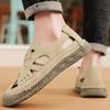 Summer Men's Leather Sandals Outdoor Hollow Beach Sandals Casual Shoes