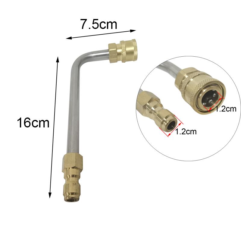 High Pressure Water Gun Car Wash Extension Rod Pressure Power Washer Gutter Cleaner Attachment Lance/Wand 1/4" Quick Connect Rod